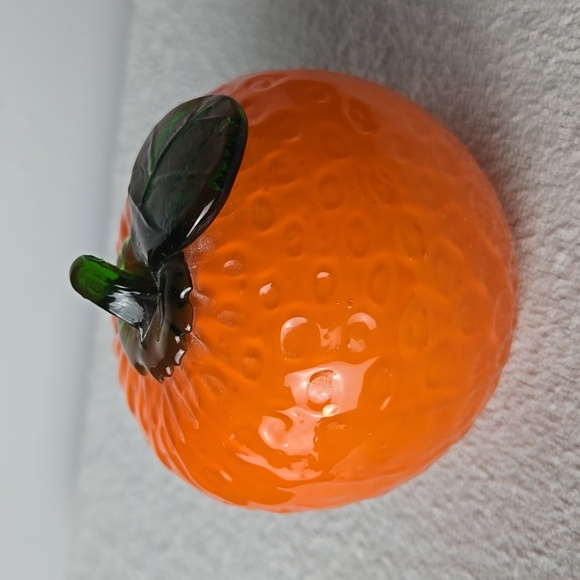 Stunning Murano Style Hand-Blown Glass Fruit Set with Platter - Picture 3 of 5